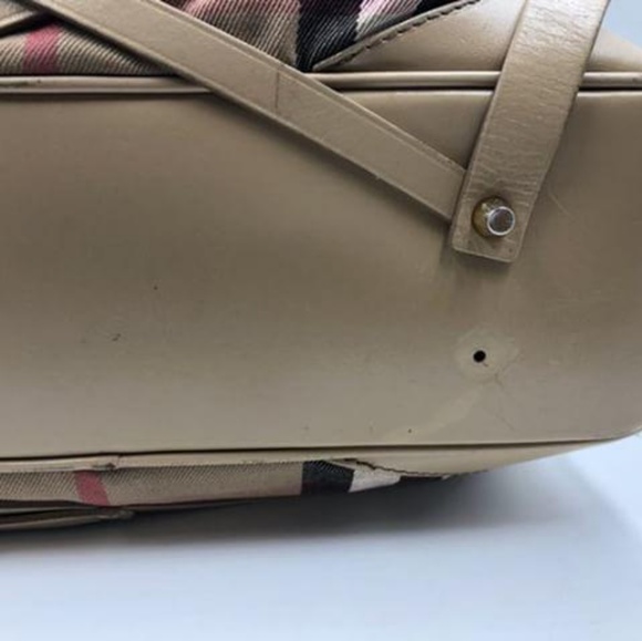 **SOLD**Burberry Haymarket Tote - Picture 5 of 8